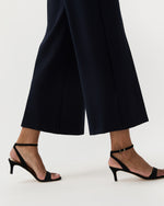 Load image into Gallery viewer, Ankle-Wrap Kitten Heel in Black Suede
