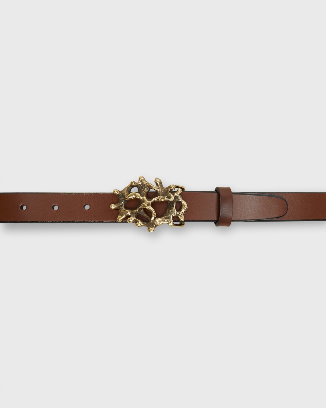 Coral Belt Buckle in Brass