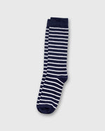 Load image into Gallery viewer, Classic Breton Stripe Socks in Navy/White
