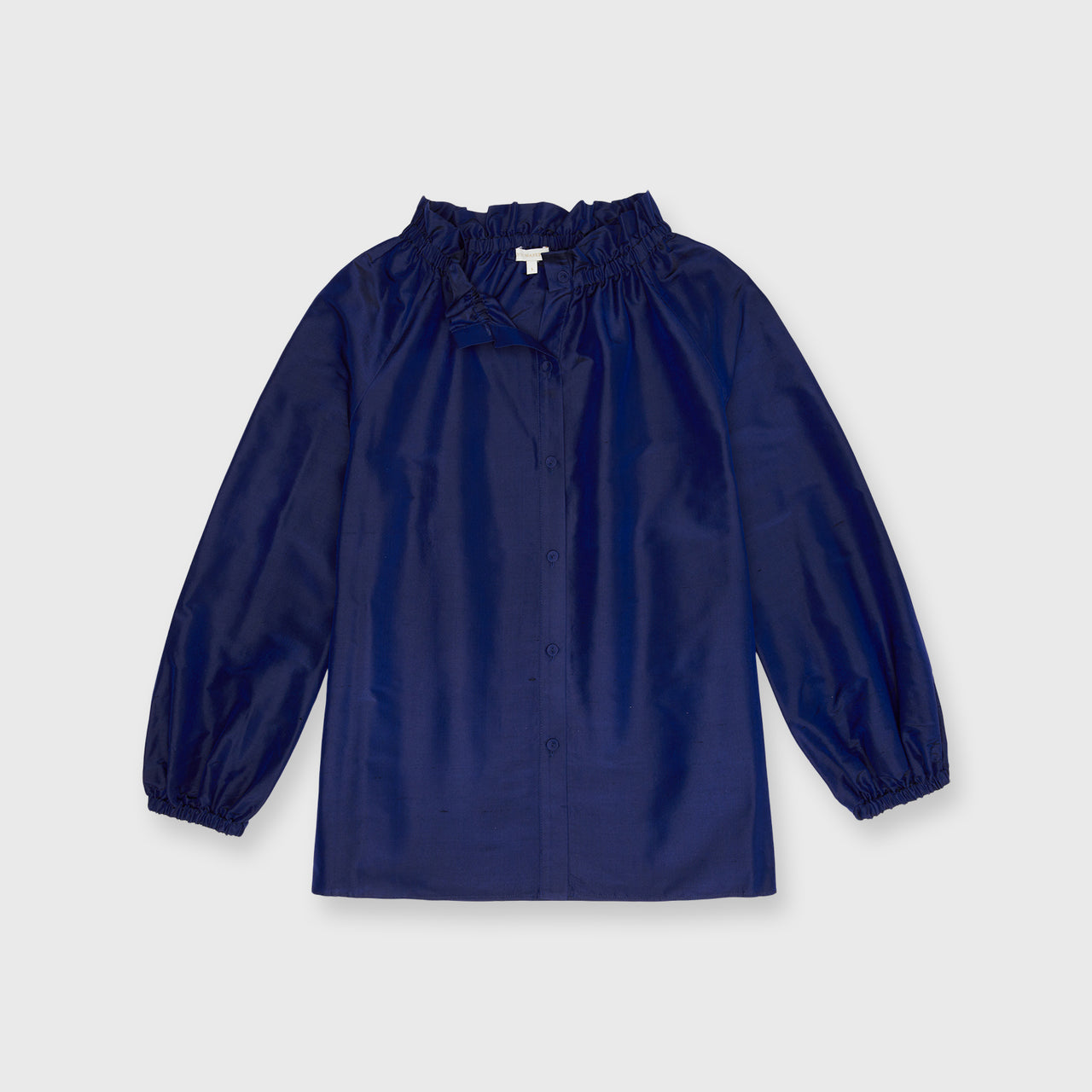 Made-to-Order Fabric in Navy Silk Shantung