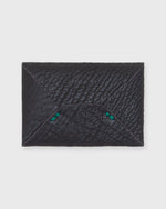 Load image into Gallery viewer, Envelope Card Holder in Chocolate Sharkskin
