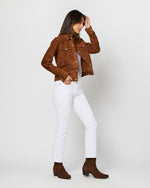 Load image into Gallery viewer, Western Jacket in Cognac Suede

