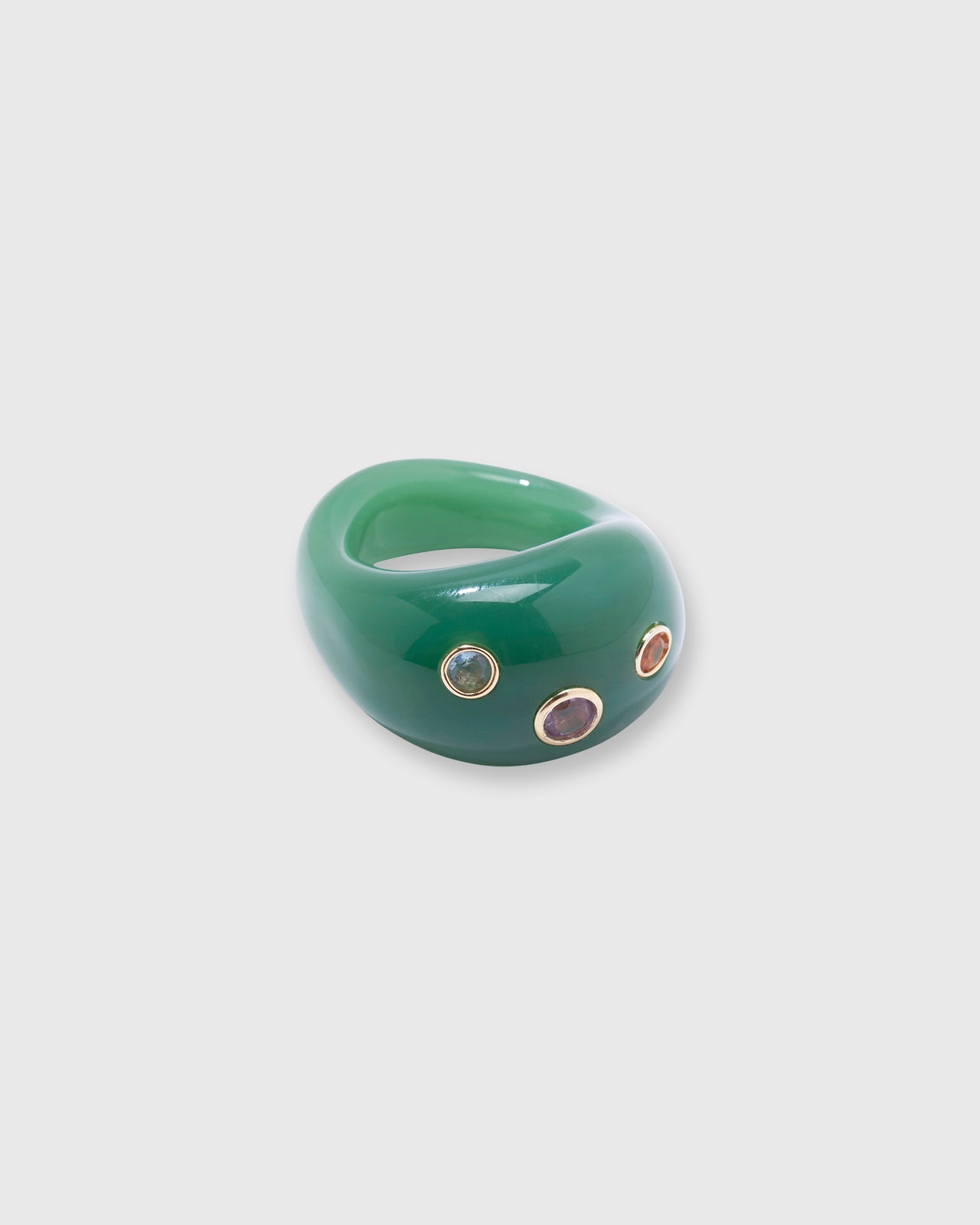 Monument Ring in Jade