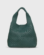 Load image into Gallery viewer, Small Mercato Handwoven Tote in Moss Leather
