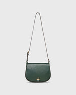 Load image into Gallery viewer, Medium Accordion Clara Crossbody Bag in Dark Green Leather

