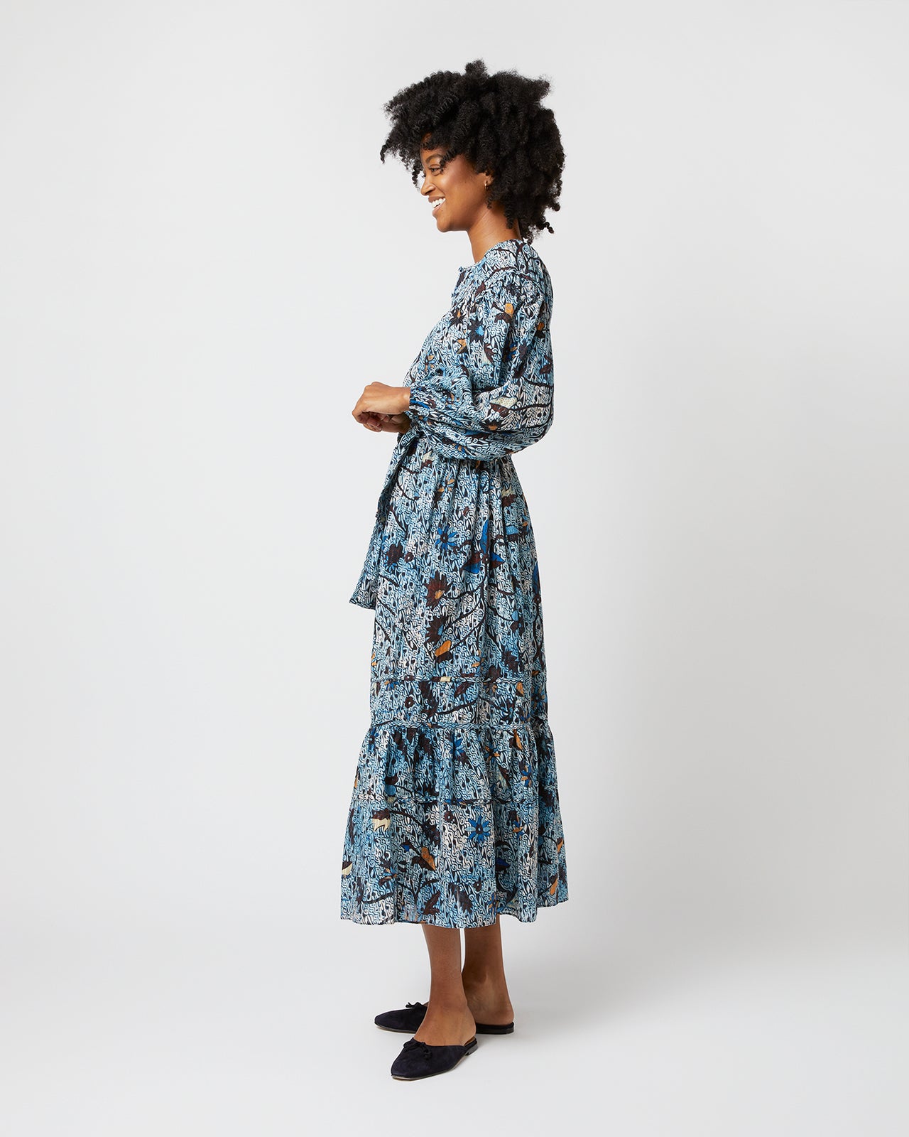 Iona Dress in Morning Glory