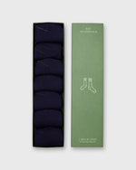 Load image into Gallery viewer, 7-Day Sock Set, Over-The-Calf in Navy Wool
