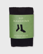 Load image into Gallery viewer, Trouser Dress Socks in Black Extra Fine Merino
