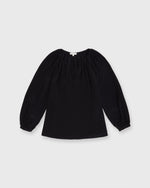 Load image into Gallery viewer, Ariana Blouse in Black Silk Crepe de Chine
