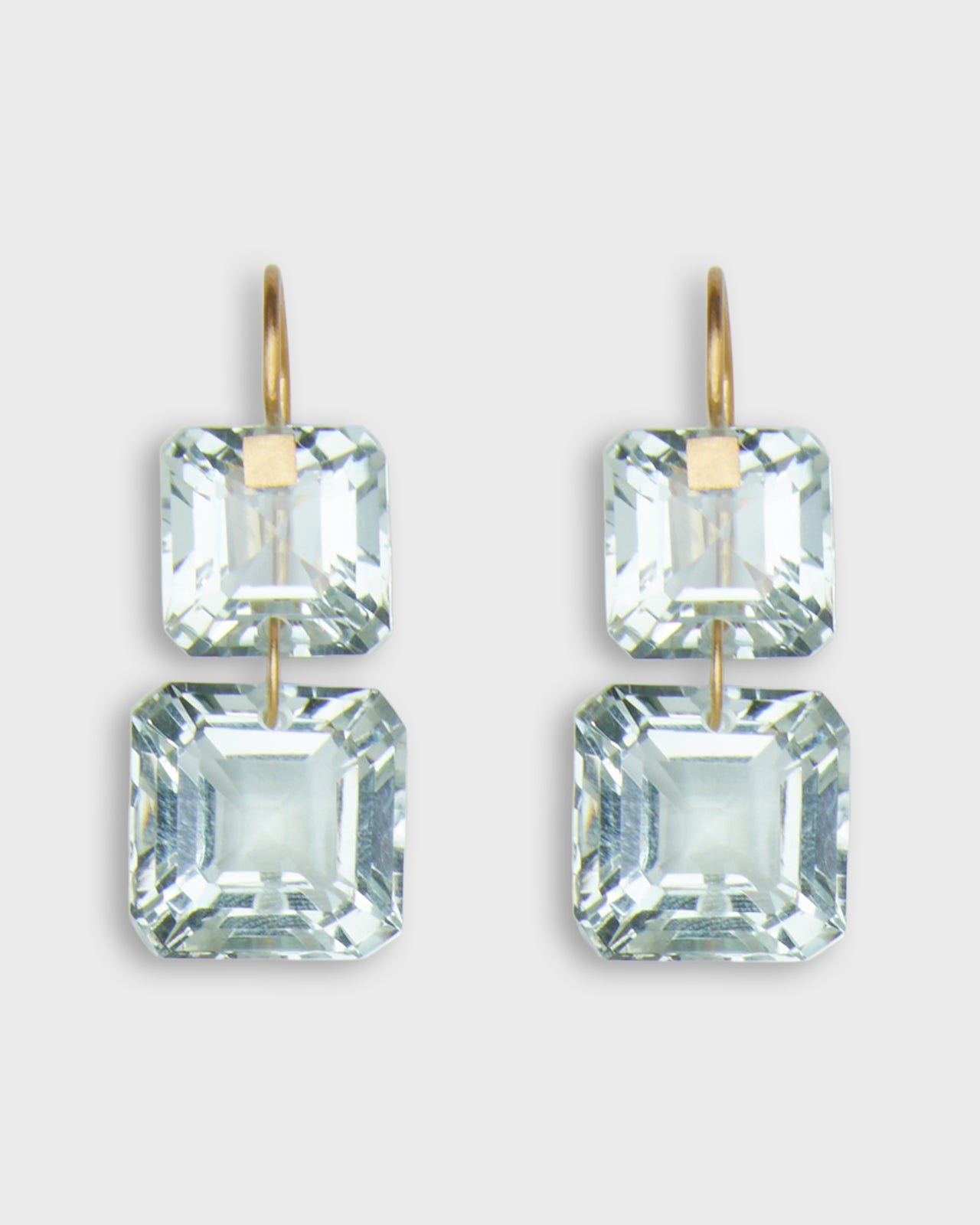 Summer Incandescence Earrings in Green Quartz