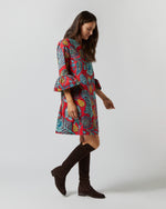 Load image into Gallery viewer, 24/7 Dress in Sicomore Red Heavy Stretch Cotton
