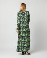 Load image into Gallery viewer, Long Sleeve Swing Dress in Papyrus Green Sablé
