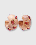 Load image into Gallery viewer, Acacia Earrings in Pink Rhodolite
