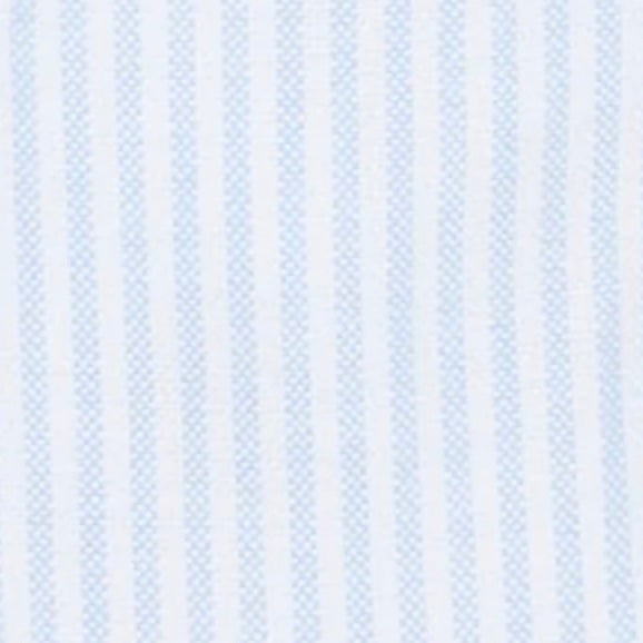 Button-Front Boxer Short in Blue/White University Stripe Oxford