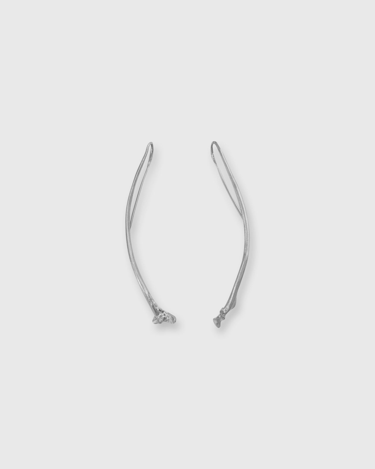 Rattlesnake Rib Earrings in Sterling Silver