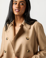 Load image into Gallery viewer, Cropped Trench Coat in Beige
