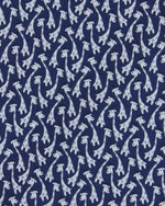 Load image into Gallery viewer, Silk Print Tie in Navy Giraffes
