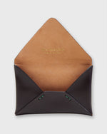 Load image into Gallery viewer, Envelope Card Holder in Dark Brown Cordovan
