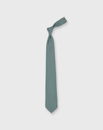 Load image into Gallery viewer, Silk Print Tie in Sage/Blue Medallion

