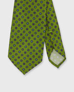 Load image into Gallery viewer, Silk Print Tie in Moss/Navy Multi Flower
