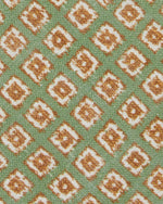 Load image into Gallery viewer, Linen Print Tie in Sage/Havanna Foulard
