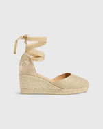 Load image into Gallery viewer, Low Carina Espadrille in Metallic Gold Canvas
