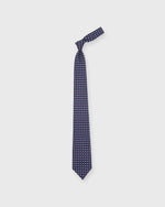 Load image into Gallery viewer, Silk Print Tie in Navy/Red/Bone Flower
