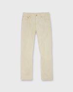 Load image into Gallery viewer, Slim Straight 5-Pocket Pant in Bone Garment-Dyed Corduroy
