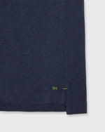 Load image into Gallery viewer, Long-Sleeved Polo in Heather Denim Pima Pique
