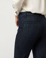 Load image into Gallery viewer, Sloane Trouser Jean in Dark Indigo Stretch Denim
