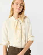Load image into Gallery viewer, Marigold Blouse in Ivory Silk Crepe de Chine
