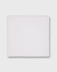 Hand-Rolled Cotton Pocket Square in Pale Pink Poplin