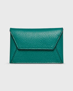 Load image into Gallery viewer, Snap Card Holder in Emerald Leather
