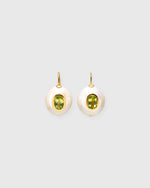 Load image into Gallery viewer, Pearl Pablo Earrings in Peridot
