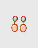 Load image into Gallery viewer, Papaya Earrings in Pink Conch
