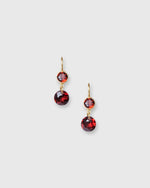 Load image into Gallery viewer, Extra Small Incandescence Hook Earrings in Garnet
