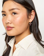 Load image into Gallery viewer, Pear Earrings in Amethyst/Tanzanite
