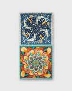 Load image into Gallery viewer, Reversible Four Square Scarf in Multi Print
