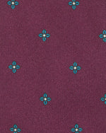 Load image into Gallery viewer, Silk Print Tie in Red/Blue Flower
