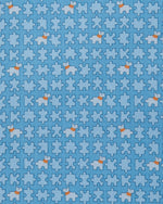 Load image into Gallery viewer, Silk Print Tie in Blue/Sky Puzzle
