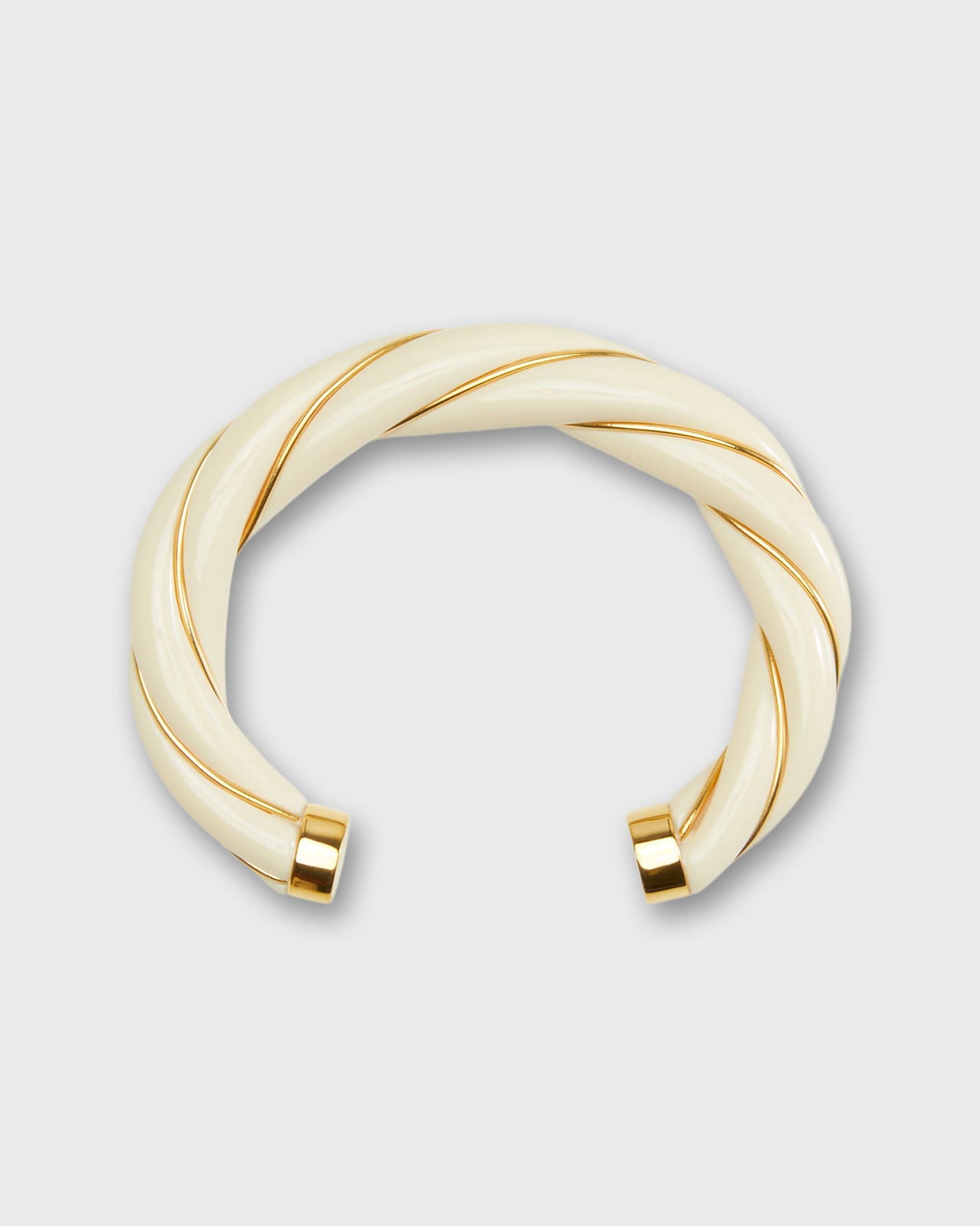Diana Bracelet in Ivory Twisted Bakelite