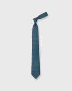 Load image into Gallery viewer, Silk Print Tie in Navy/Green/Sky Flower
