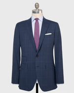 Load image into Gallery viewer, Virgil No. 3 Suit in Char Blue/Sky Windowpane Plainweave
