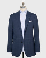 Load image into Gallery viewer, Virgil No. 3 Suit in Char Blue/Sky Windowpane Plainweave
