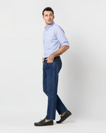 Load image into Gallery viewer, Button-Down Sport Shirt in Blue/Navy Tattersall Oxford
