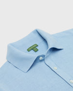 Load image into Gallery viewer, Rally Polo Sweater in Light Blue Cotton
