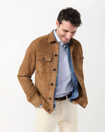 Load image into Gallery viewer, Work Jacket in Tobacco Suede
