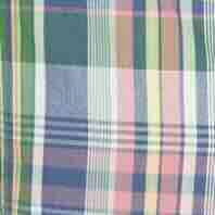 Butcher Jacket in Blue/Green/Orchid Plaid Madras