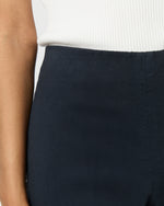 Load image into Gallery viewer, Fayette Flare Cropped Pant in Navy Stretch Twill
