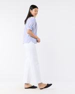 Load image into Gallery viewer, Selina Top in Blue/White Stripe Pinpoint
